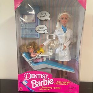 NIB | Vintage dentist blonde Barbie 1997